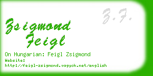zsigmond feigl business card